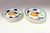 Mid-Century Modern Set of Nine Vintage Italian "Orange" Fruit Motif Plates by Richard Ginori For Sale - Image 3 of 18
