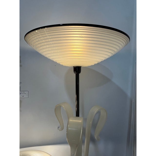Glass Fabulous Murano Glass Floor Lamp by Vivarini For Sale - Image 7 of 9