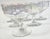 Glass Iridescent Opalescent Champagne Coupes- Set of Six For Sale - Image 7 of 12