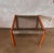 Vintage Post Modern Oak + Smoked Glass Side Table For Sale - Image 4 of 6