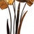 Metal Art Deco Floor Lamp with Golden Leaves For Sale - Image 7 of 10