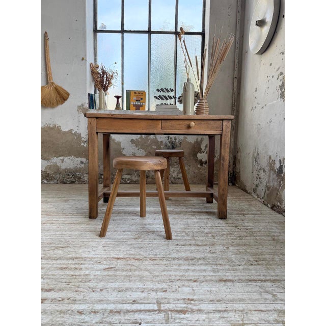 Oak Console Desk, 1950s For Sale - Image 13 of 18