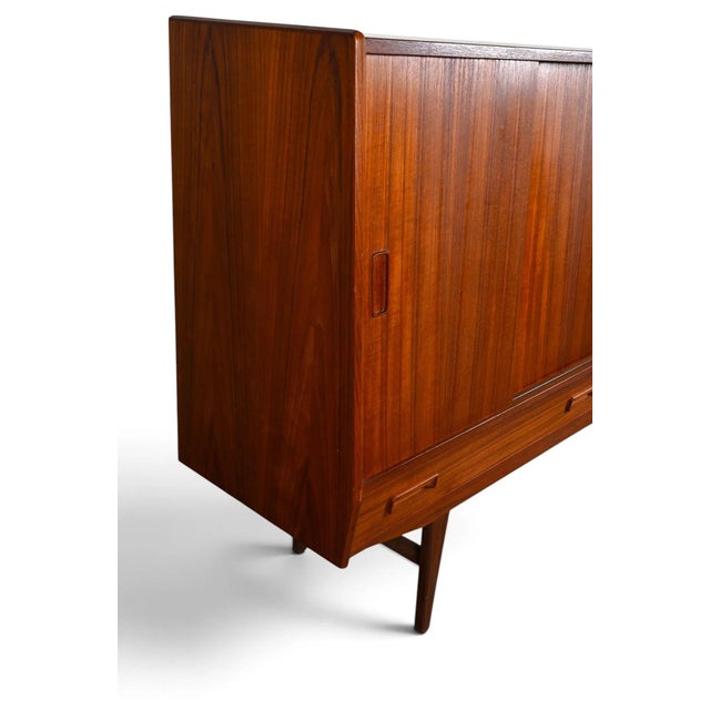 1970s Westergaards Møbelfabrik Danish Teak Highboard For Sale - Image 15 of 15