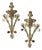 Art Nouveau Wall Lights in Brass in the style of Thorvald Bindesbøll, Denmark, 1900s, Set of 2 For Sale