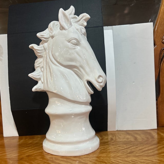 1980s 1980s Sleek Porcelain Horse Bust For Sale - Image 5 of 6