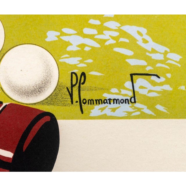 Pierre Commarmond Combloux Golf Travel Poster For Sale - Image 4 of 9