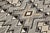 Gray Contemporary Hand-Knotted Navajo Style Wool Rug With Geometric Star Border For Sale - Image 8 of 10