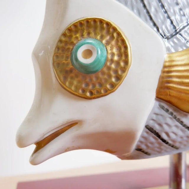 Porcelain Lamp by Giulia Mangani for Oggetti, 1980s For Sale - Image 9 of 13