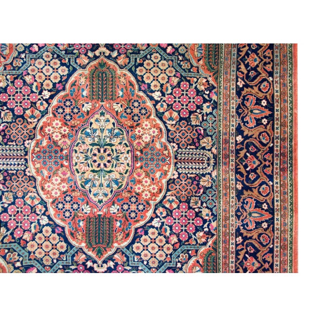 Early 20th Century Early 20th Century Dabir Kashan Rug For Sale - Image 5 of 10