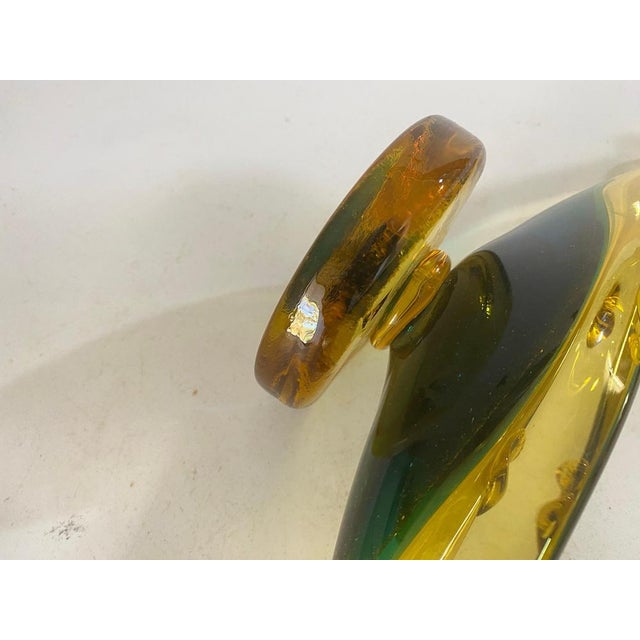 1970s Art Glass Ashtray in Venice Gondola Shaped Italy, 1970 For Sale - Image 5 of 14