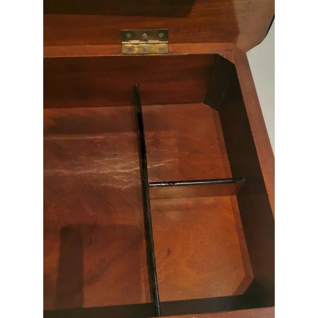 Wood French Napoleon III Style Dressing Table with Mirror and Faux Drawer, 1850s For Sale - Image 7 of 13