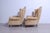 Set of Armchairs in Damask Fabric, 1950s For Sale - Image 4 of 15