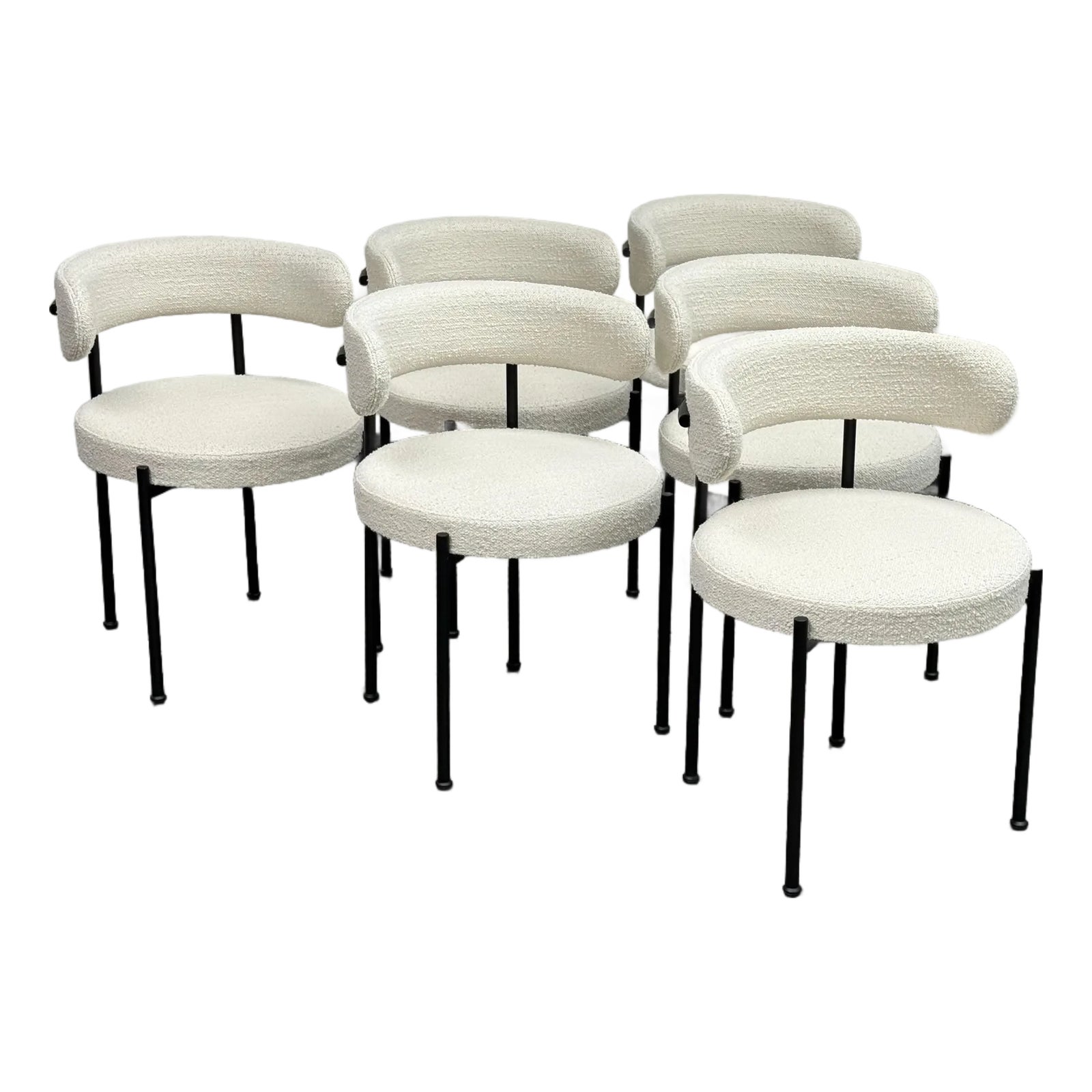 Omar De Biaggio for Cb2 Inesse Dining Chairs, Set of Six | Chairish