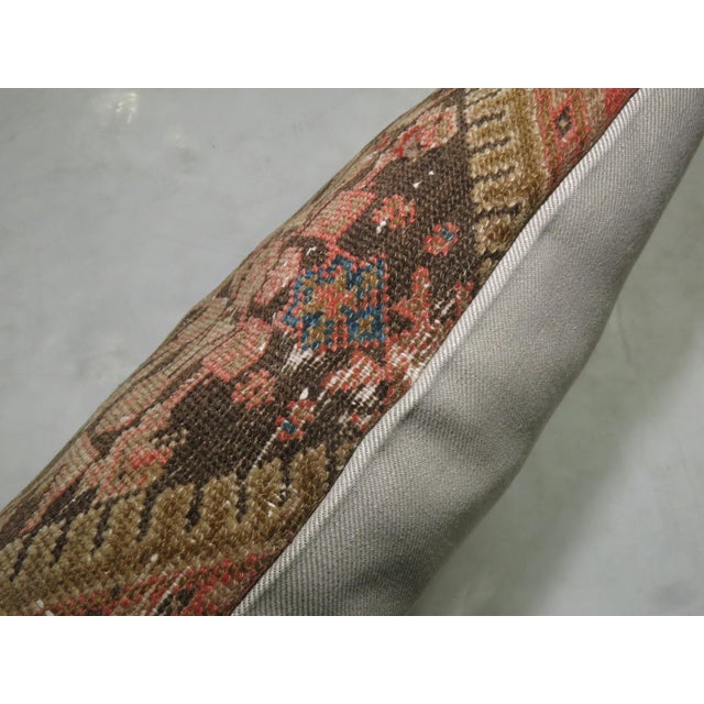 Antique Persian Malayer Rug Pillow For Sale - Image 4 of 5