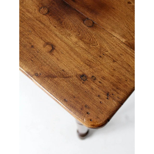 Antique Pine Table With Drawer For Sale - Image 10 of 11