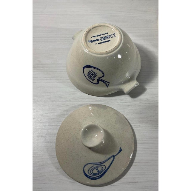 1950s Rare Ben Seibel Pfaltzgraff Country-Time Lidded Casserole Set - A Pair For Sale - Image 9 of 10