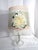 Mid 20th Century Mid 20th Century Milk Glass Table Lamp With Custom Shade Shabby Chic For Sale - Image 5 of 16