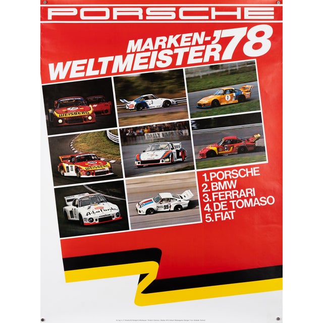 Original Porsche Poster by Strenger Advertising Agency For Sale - Image 9 of 9