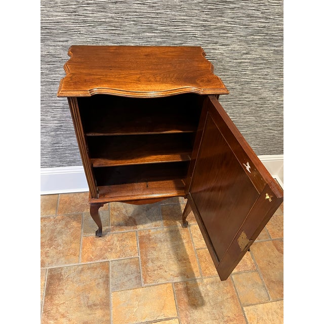 Wood Antique English Wood Cabinet For Sale - Image 7 of 9