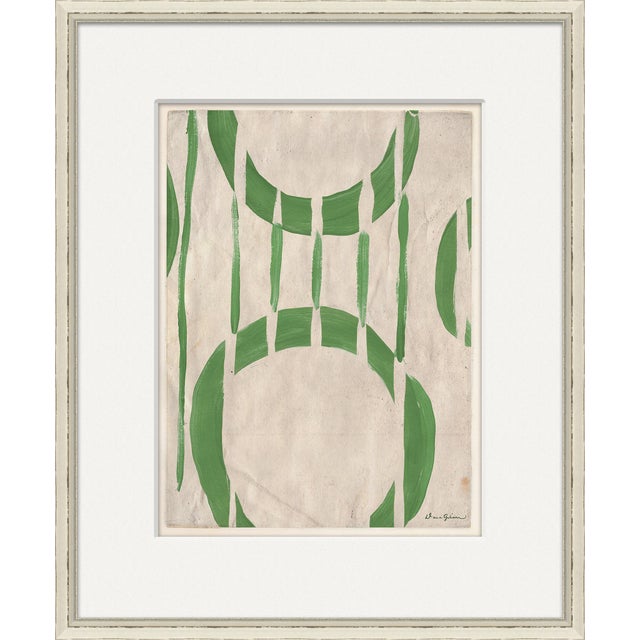 Contemporary Circle Series - Green By Dana Gibson, Framed Art Print For Sale - Image 3 of 3