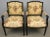A very nice pair of French Louis XV or Louis xvi neoclassical chairs in the manner of Maison Jansen. Ebonite’s frame and...