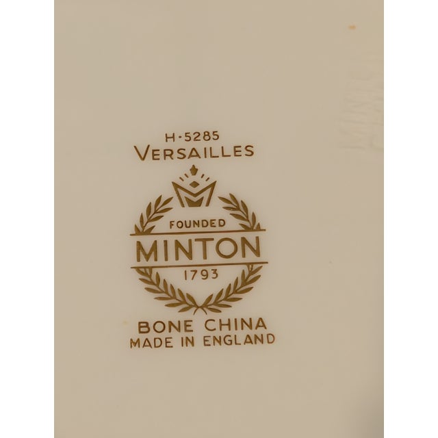 Mid 20th Century Minton Versailles Salad Plates – Set of 6, Vintage English Bone China For Sale - Image 9 of 9