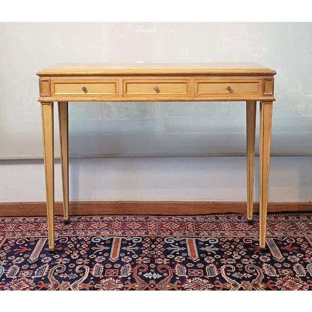 Mid-20th century Modern wood writing desk by Argentine company Comte S.A., based on a design from Jean-Michel Frank and...