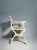 Karl Friedrich Schinkel Pair of Vintage Cast Metal Chairs by Karl Freidrich Schinkel For Sale - Image 4 of 5