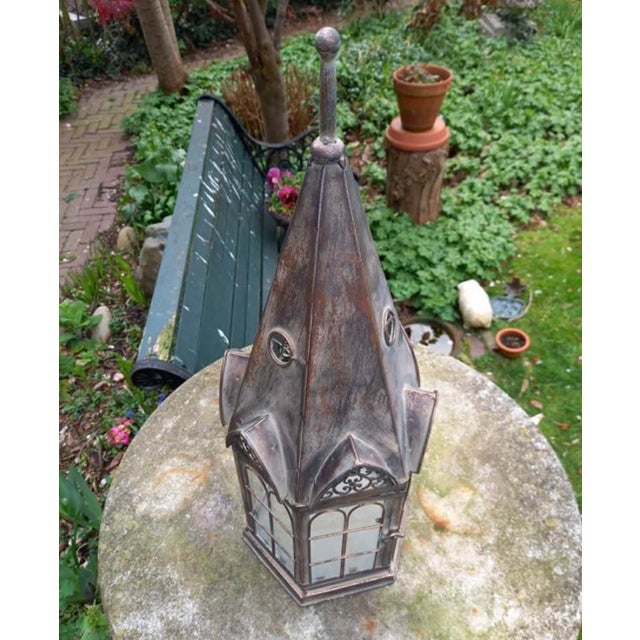 Vintage Cathedral Lantern, 1980s For Sale - Image 3 of 11