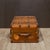 Industrial Antique Leather and Wood Cabin Trunk c.1900 For Sale - Image 3 of 8