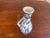 Workaday Handmade 1970s Handpainted Portuguese Coimbra Ceramic Blue & White Bud Vase For Sale - Image 4 of 5