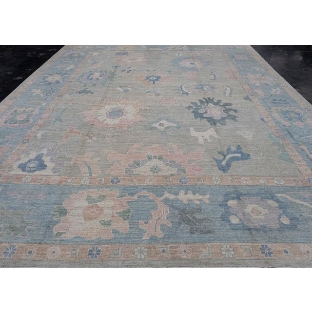 Turkish Oushak Rug 12' x 14'11" #16087 Explore a curated collection of hallway runners, wool rugs, and handmade...