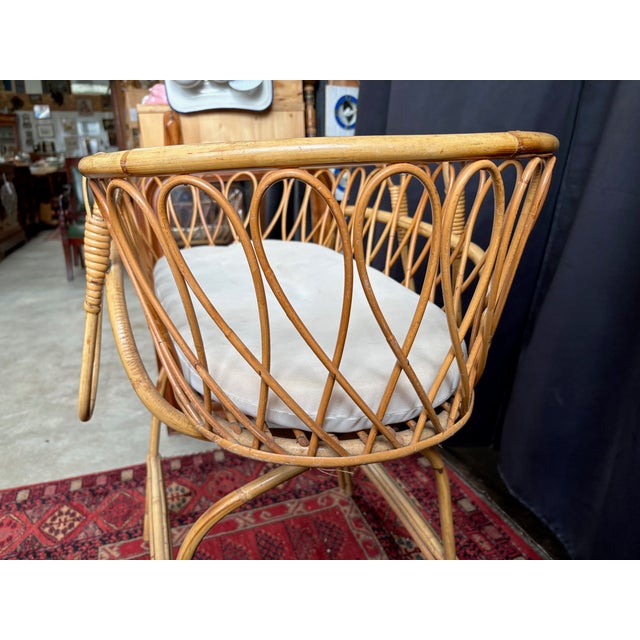 Vintage Rattan Cradle, 1960s For Sale - Image 5 of 15