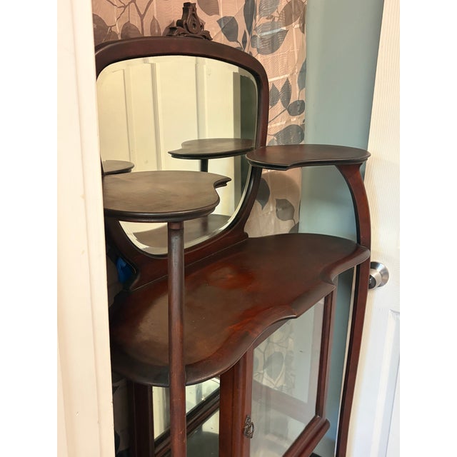 Early 20th Century Art Nouveau Style Mahogany Etagere For Sale - Image 6 of 7