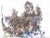 Watercolor, micron pens, paint markers, metallic pens & colored pencils on Bristol paper Michael Alan (born July 13, 1977,...