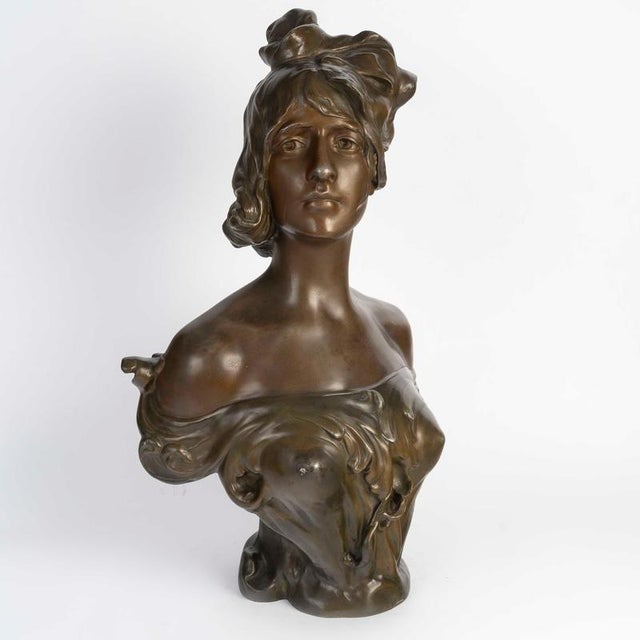 Antique Art Nouveau Sculpture by Nelson, 1890s For Sale - Image 4 of 10