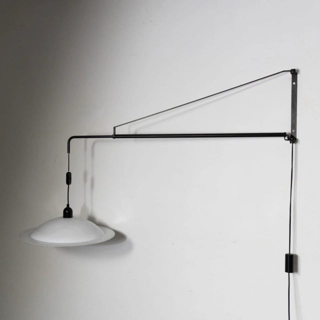 Mid-Century Wall Lamp Potence Counterweight by Stilnovo. Italy, 1970s For Sale - Image 13 of 13