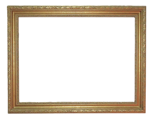 Vintage Gilt Wood & Gesso Picture Frame Fits 23 1/4" X 31 3/4" Rabbet Opening