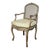 French Pair French Louis XV Style Painted Cane Chairs For Sale - Image 3 of 14