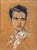 Figurative Vintage Portrait of a Young Man Pastel Drawing For Sale - Image 3 of 6