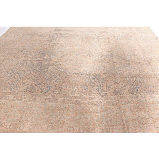 Brown Persian Khorassan Hand Knotted Wool Carpet For Sale - Image 8 of 8