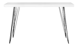 Bailey Console Table, White & Black