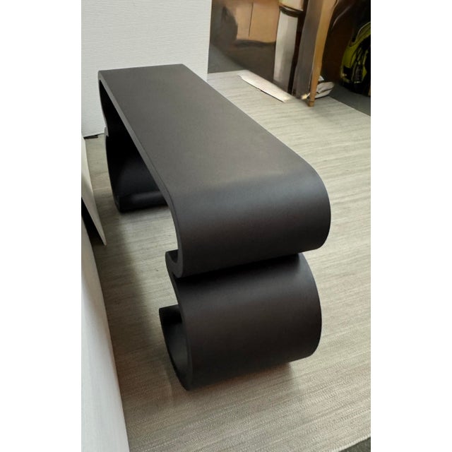 Karl Springer Style Console Table For Sale - Image 10 of 12