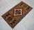 1970s 1970s Hand Knotted Turkish Small Rug Boho-Chic Accent Rug Enrty Decor Door Mat 22"x40" For Sale - Image 5 of 10