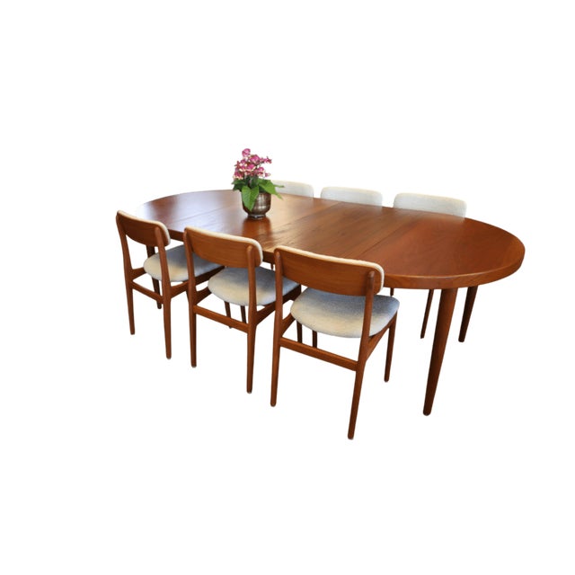 Vintage Dining Table in Veneered Teak with Double Extension Leaves from Skovmand & Andersen, 1960s For Sale - Image 4 of 15