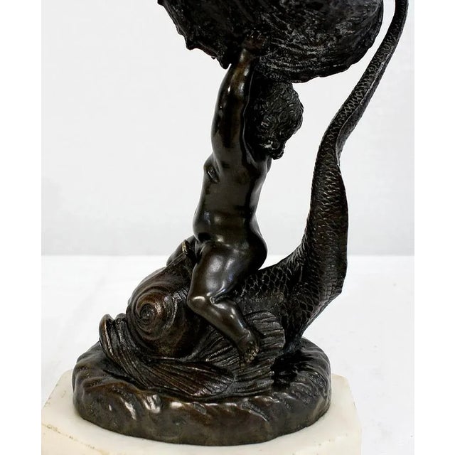 Bronze Vide-Poche Depicting Child and Dolphin, Early 1800s For Sale - Image 16 of 18