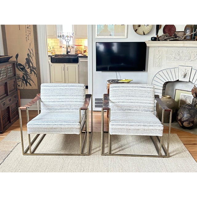 Textile High Level Design - Industrial Modern Chairs For Sale - Image 7 of 8