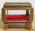 Vintage Ormolu Brass Beveled Glass Jewelry Casket For Sale - Image 9 of 11