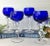 Late 20th Century Milan Mottl Art Cobalt Blue Goblets Wine Glasses - Set of 4 For Sale In Phoenix - Image 6 of 9
