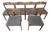 Set of Six Authentic Danish Modern Teak Dining Chairs, Made in Denmark Circa 1960s For Sale